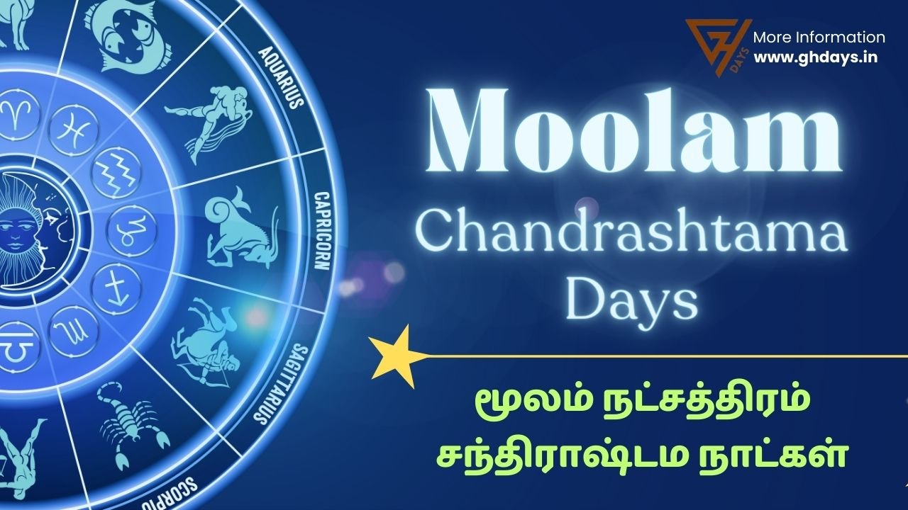 Moolam Nakshatra Chandrashtama Days 2024 GHDays