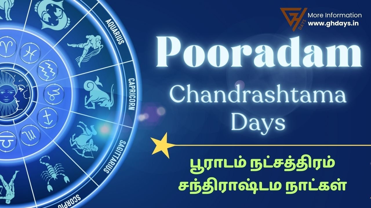 Pooradam Nakshatra Chandrashtama Days