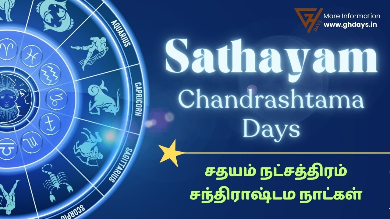 Sathayam Nakshatra Chandrashtama Days