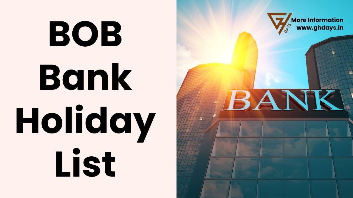 Bank of Baroda Holidays List