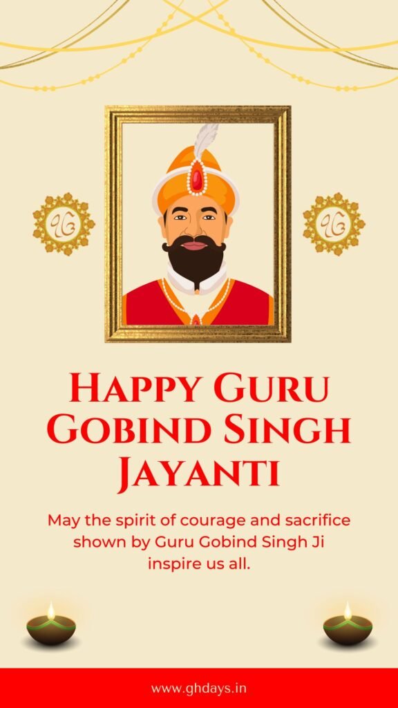 Happy Guru Gobind Singh Jayanti Wishes Greetings in English