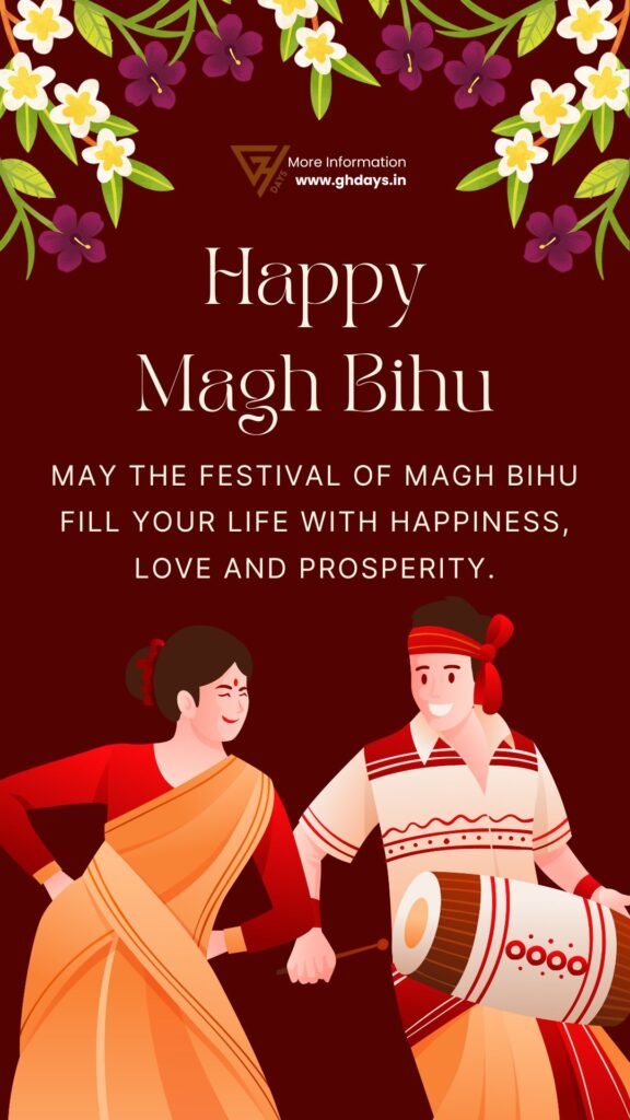 Happy Magh Bihu Wishes Greetings in English