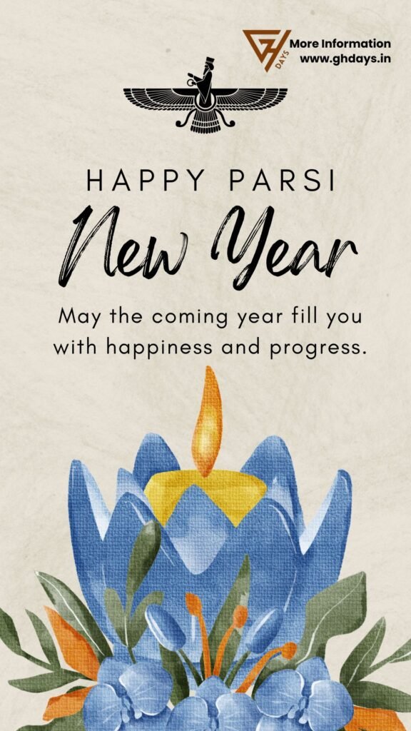 Happy Parsi New Year's Day Wishes Greetings in English