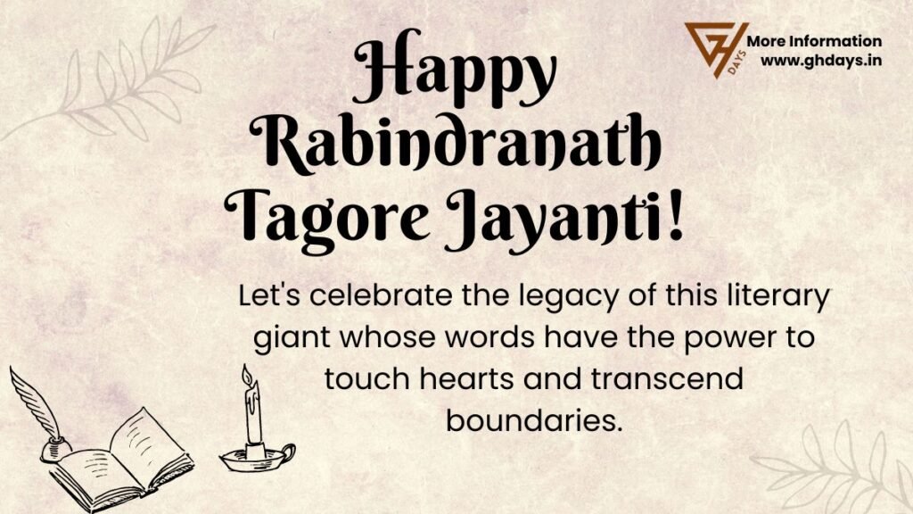 Happy Tagore Jayanti Wishes Greetings