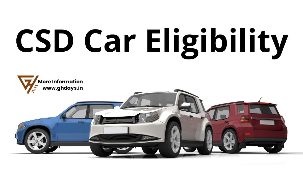 CSD Car Eligibility