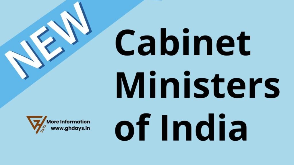 Cabinet Ministers of India