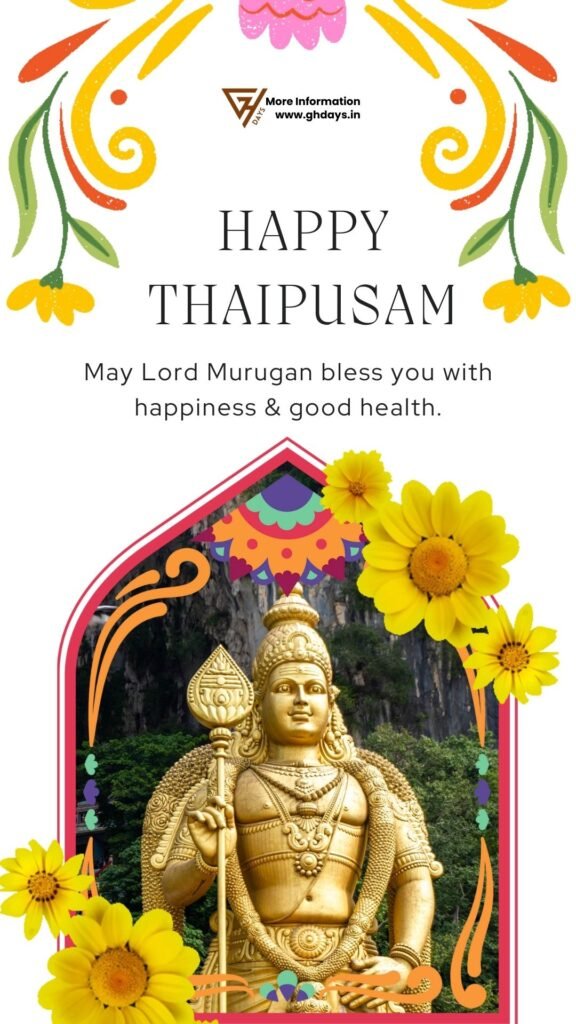 Happy Thaipusam Wishes Greetings in English