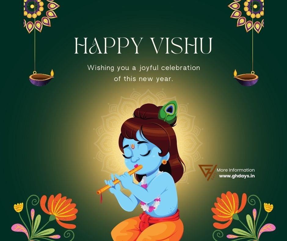 Happy Vishu to all Wishes Image