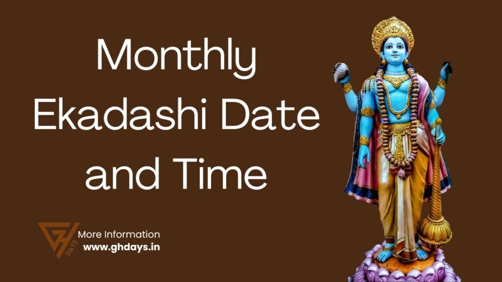 Monthly Ekadashi Date and Time