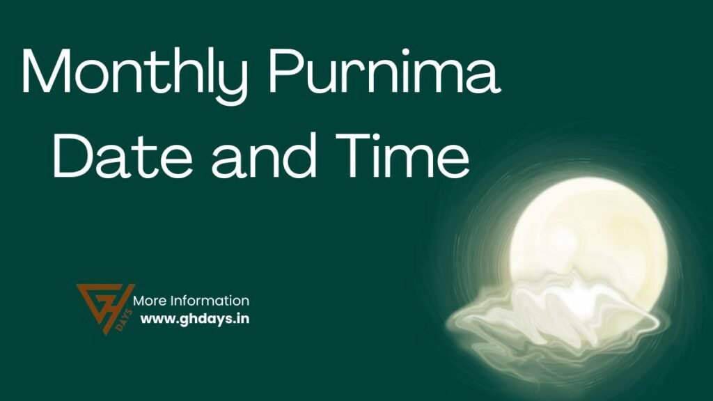 Monthly Purnima Date and Time