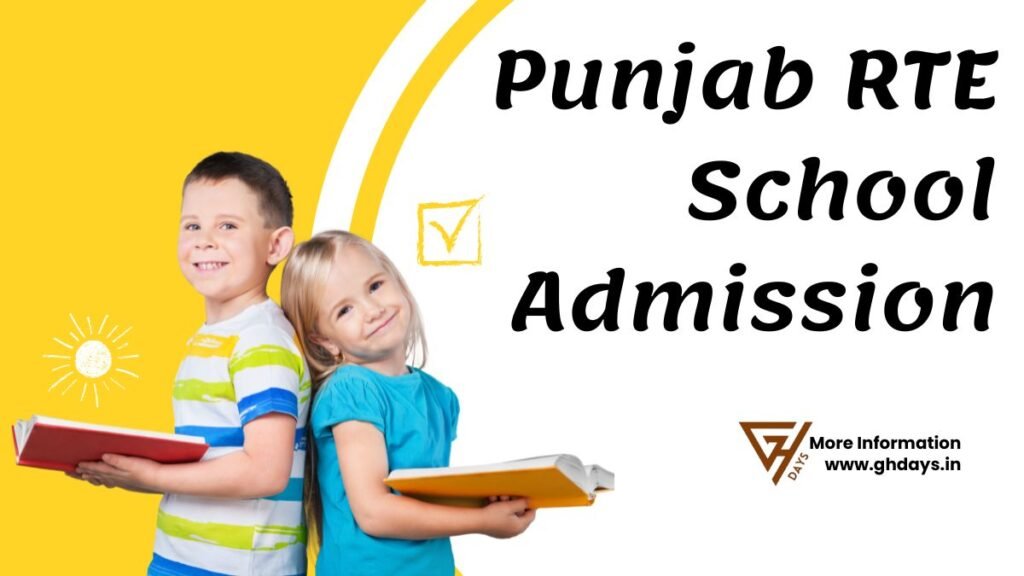 Punjab RTE School Admission 2025-26 - GHDays