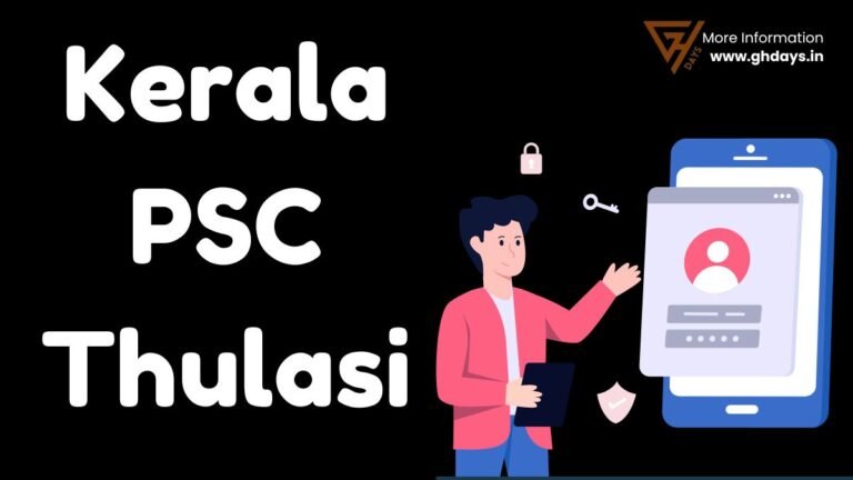 Kerala PSC Thulasi Online Notification 2024 | thulasi.psc.kerala.gov.in ...