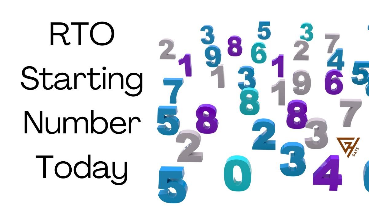 RTO Starting Number Today