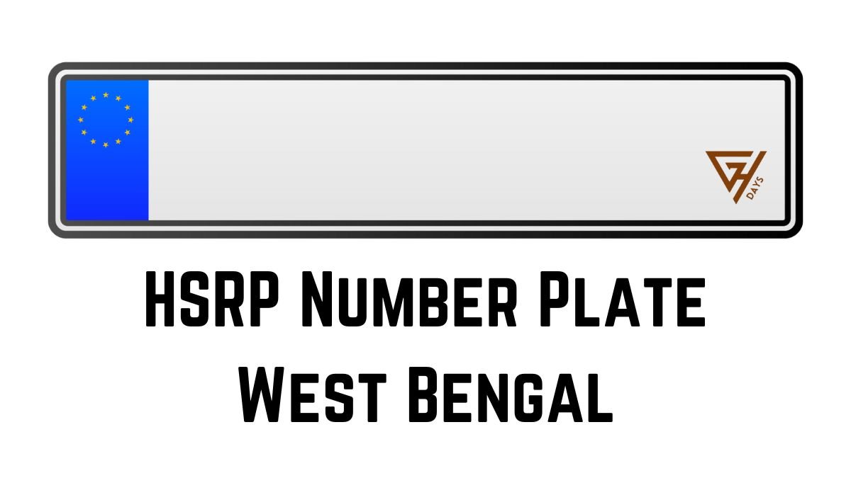 HSRP Number Plate West Bengal LIst