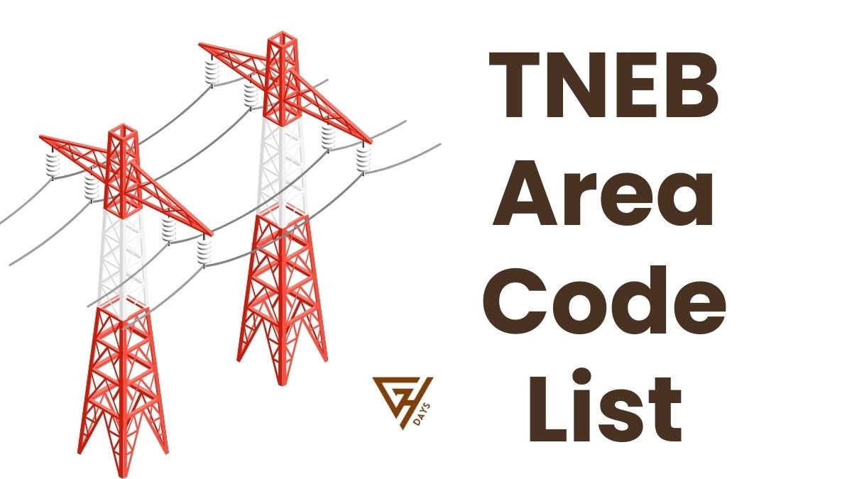 TNEB Area Code List