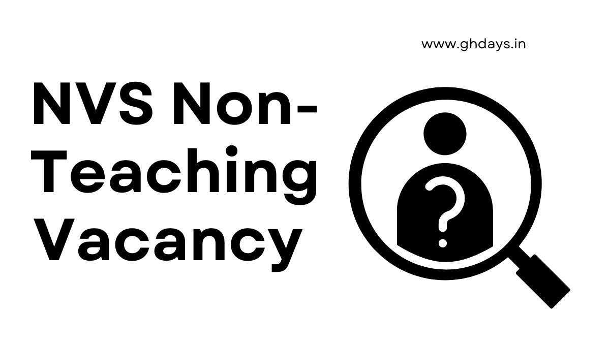 NVS Non-Teaching Recruitment