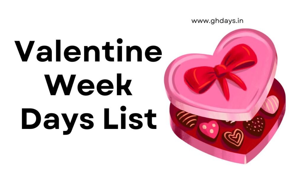 Valentine Week Days List