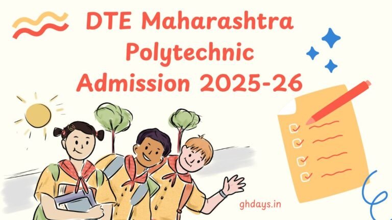 DTE Maharashtra Polytechnic Admission 2025-26: How to Apply Online - GHDays