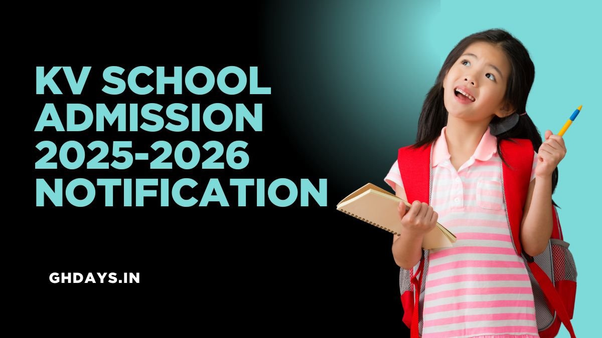 KVS Admission 2025-2026 Notification PDF Download